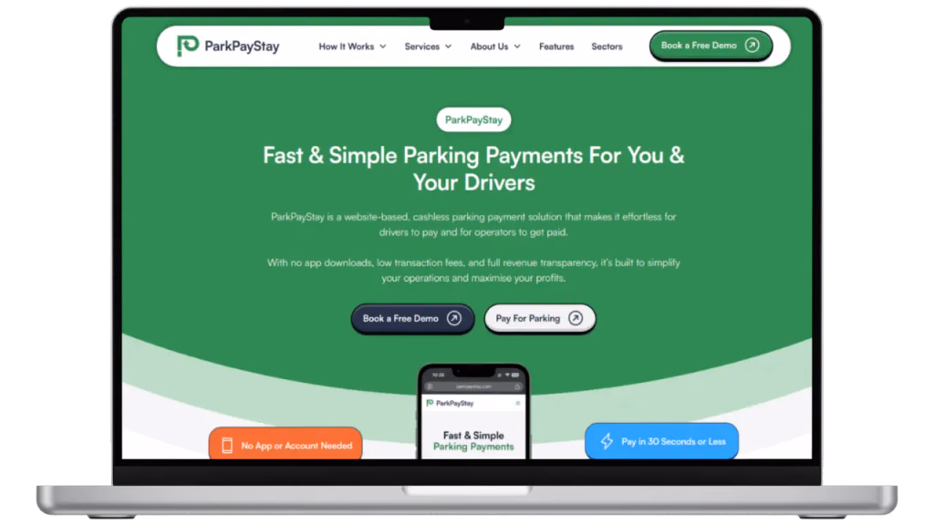 ParkPayStay website